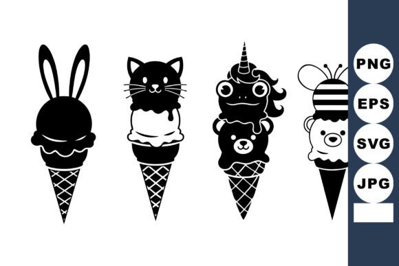 Animal Ice Cream Cone Vectors: A Designer's Review