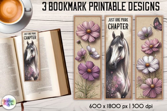 Beautiful Horse and Flowers Bookmarks Review