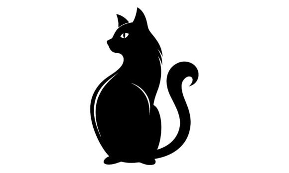 Black Cat Silhouette Looking Backwards Review