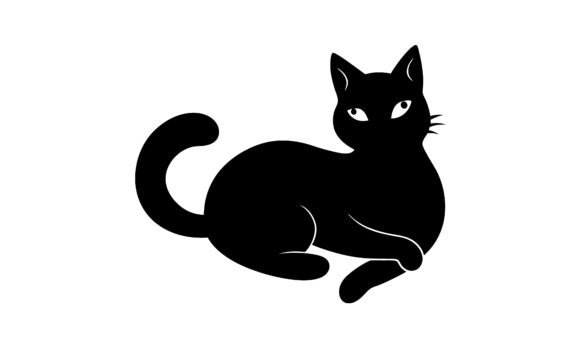 Black Cat Silhouette Vector Illustration Review