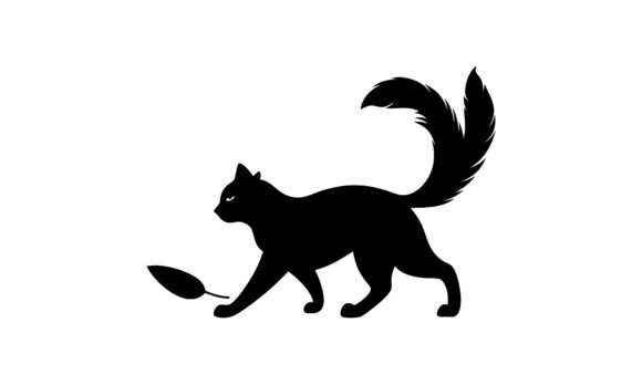 Black Cat Silhouette with Leaf Toy Review