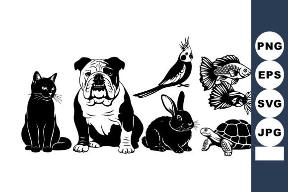 Black White Silhouette Pets Review