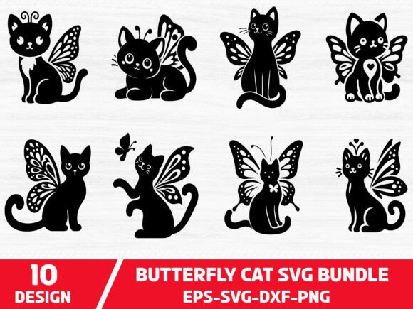 Butterfly Cat Svg Bundle Review