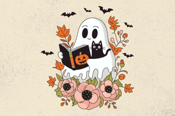 Cute Ghost Halloween Png Review for Embroidery