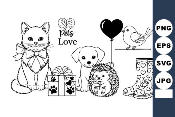 Cute Line Art Pets Collection Review