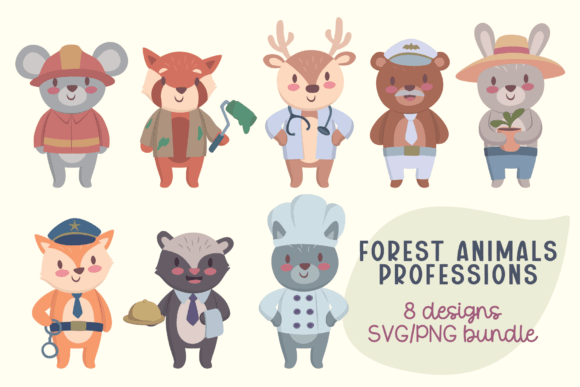 Forest Animals Professions Bundle Review