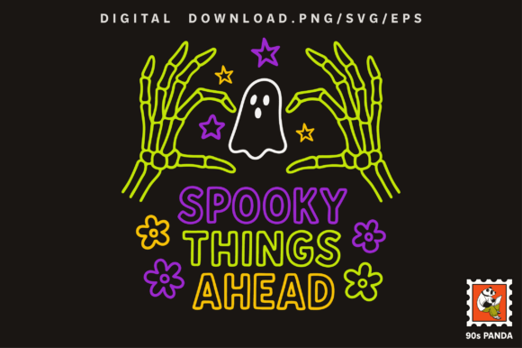 Halloween Neon Color Design Art PNG Review