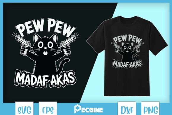 Pew Pew Madafakas Funny Cat SVG Review