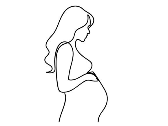 Pregnant Woman One Line Vector Design: A Designer's Review