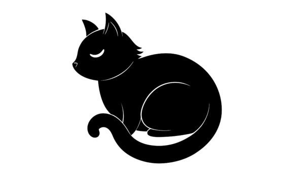 Silhouette of a Black Cat Resting Review