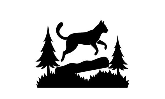Silhouette of Cat Jumping Over Log Embroidery Design Review