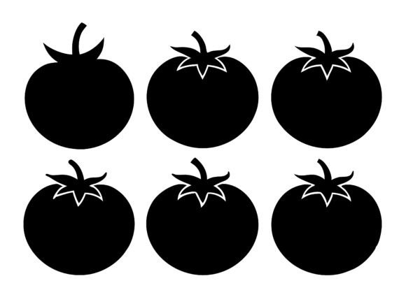 Tomato Silhouette Vector Illustration Review